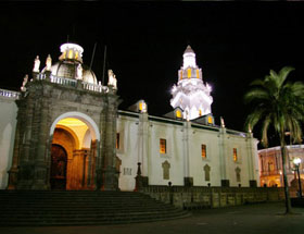 Quito downtown church
